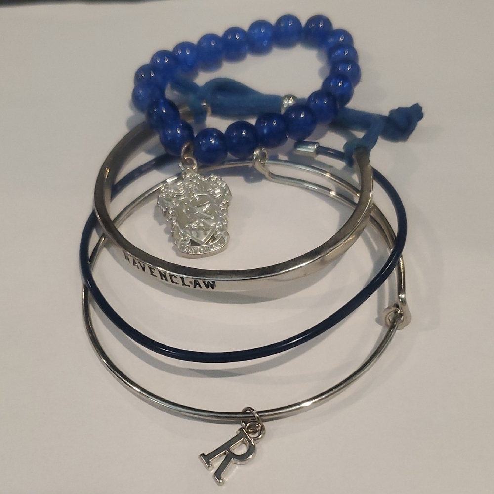 Ravenclaw Blue and Silver Bracelet Set